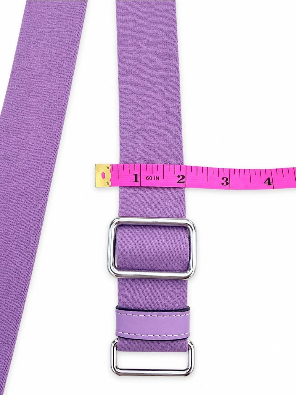 Coach Lavender /Purple Canvas Adjustable Crossbody Strap with Silver Hardware